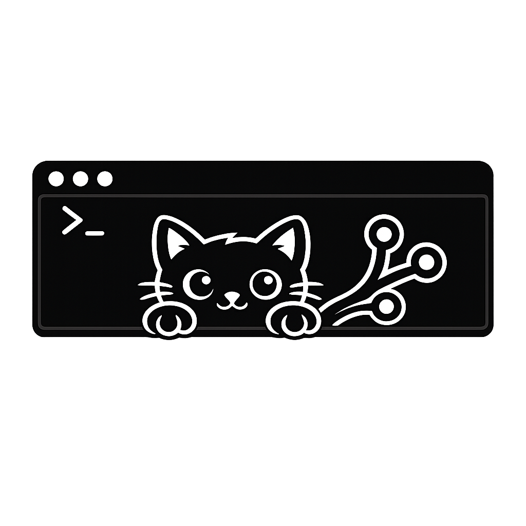 Terminal cat illustration